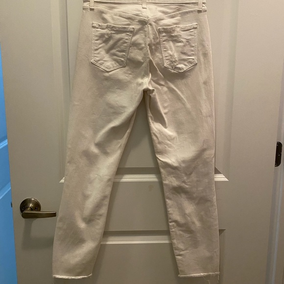 JBrand White Distressed Ankle Skinny Jeans - Picture 2 of 4